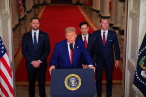 Trump declara el fin del conflicto entre Irán e Israel y lanza mensaje de paz