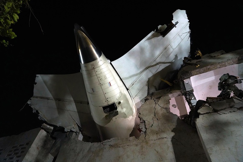 Air India plane with over 240 on board crashes after take-off in Ahmedabad