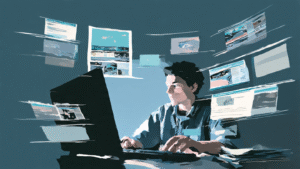 un_periodista_trabajando_en_una_computadora_con (3)