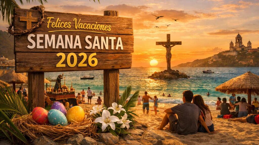 ¿Ya necesitas playa? Estas son las fechas de Semana Santa 2026.