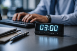 Temporizador digital en acción
